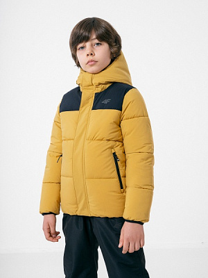 Куртка 4F JACKET JKUMP004 HJZ22-JKUMP004-82S р.146 коричневий