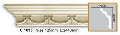 Карниз Gaudi Decor C 1035 2400x108x62мм