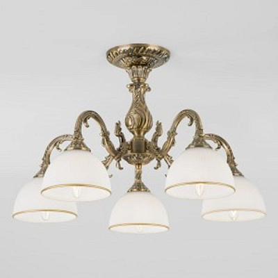 Люстра потолочная Strotskis Caldera 5x60 Вт E27 античная бронза 60106/5 