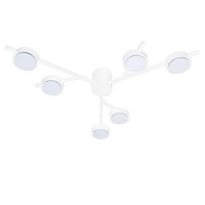 Люстра потолочная Victoria Lighting 6xGX53 белый Singapore/PL6 white