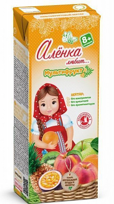 Нектар Аленка любит Мультифрукт 0,2 л