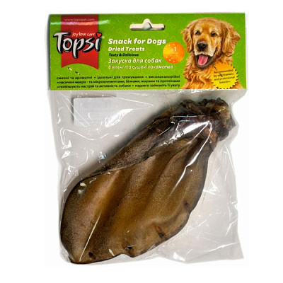 Ласощі Topsi Вухо яловиче сушене 1 шт