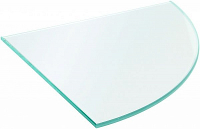 Полиця скляна ВС радіусна 250x250 мм прозорий