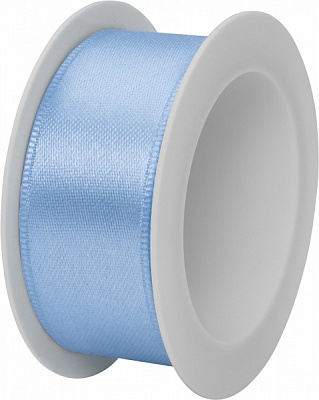 Стрічка декоративна STEWO Satin spool light blue 2,5 см 3 м блакитний
