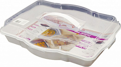 Тортовница 3 в 1 475x36x105 мм white Follow Me