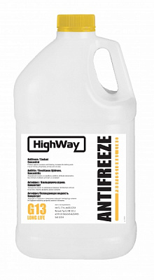 Антифриз HighWay G13 концентрат 3,78 л жовтий 10111