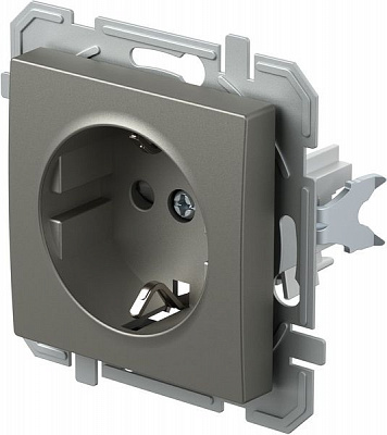Розетка із заземленням TEM Logiq титан VQ10TIXO-U