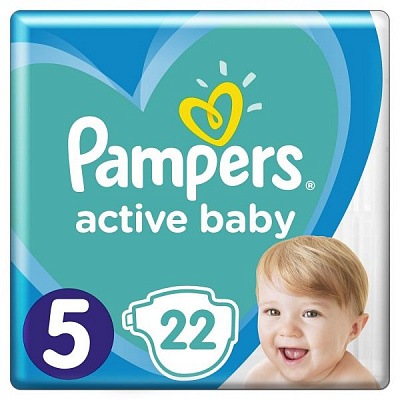 Підгузки Pampers Active Baby Розмір 5 (11-16 кг) 22 шт.