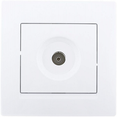 Розетка TV прохідна UP! (Underprice) One Plus білий 706-0202-129