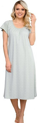 Нічна сорочка Roksana Kamelia 897/16131 р. 3XL ментолово-білий