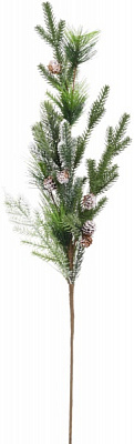 Декорація новорічна Гілка хвойна з шишками 80см EPI-A3-556HAW