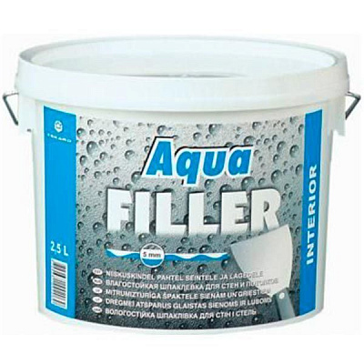 Шпаклевка Eskaro Aqua Filler влагостойкая внутренняя 2.5 л