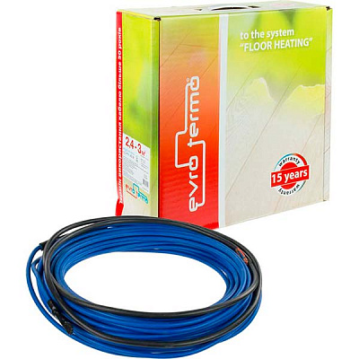 Нагрівальний кабель Evro-Termo 2.4-3 м.кв