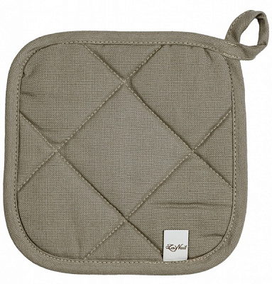 Прихватка Цветок однотон серый 20x20 см La Nuit 