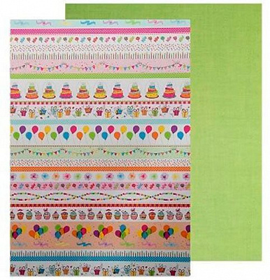 Папір з малюнком двосторонній Свято 1 А4 (21х29,7см) 300г/м2 Heyda