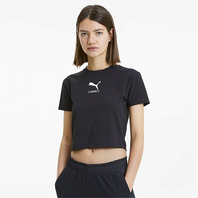 Футболка Puma Nu-tility Fitted Tee 58137701 S чорний