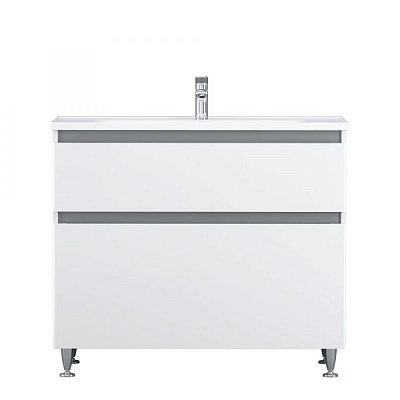 Тумба на ножках AM.PM M85-FSX1002-WC1002WG38X-Joy 100смбелый глянец