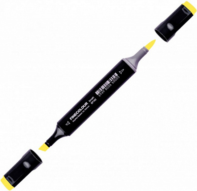 Маркер спиртовой FINECOLOUR EF102-225 кислотный желтый 