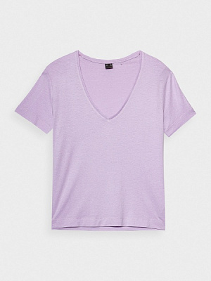 Футболка 4F TSHIRT F1000 4FSS23TTSHF1000-52S р.M фиолетовый