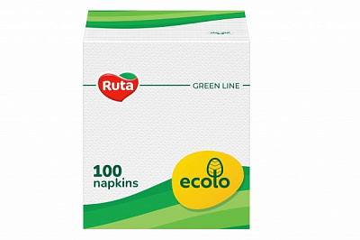 Серветки столові Ecolo 21x24 см 100 шт.