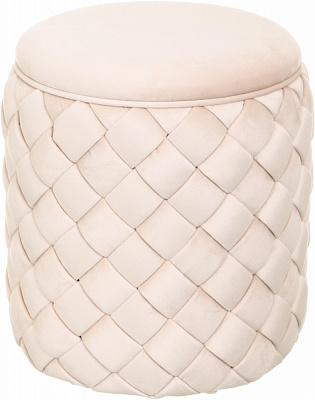 Сундук-пуф Sensio для хранения Linea 375х415х375 мм айвори (HS-CR1S)