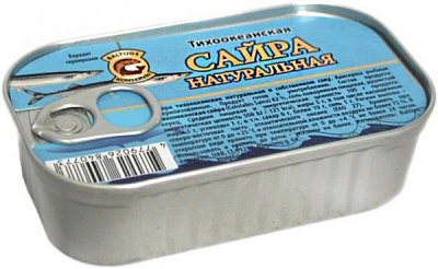 Консерва Baltijos Сайра в собственном соку 120 г