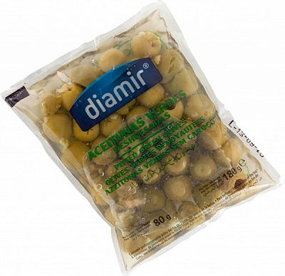 Оливки Nudisco зелені без кісточки 180 г