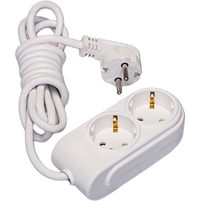 Подовжувач Makel із заземленням 3 гн. білий 3 м N2210043