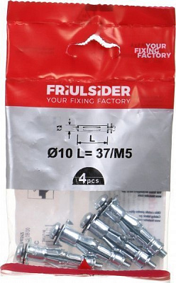 Анкер для гипсокартона 5x43 мм 1 шт. Friulsider