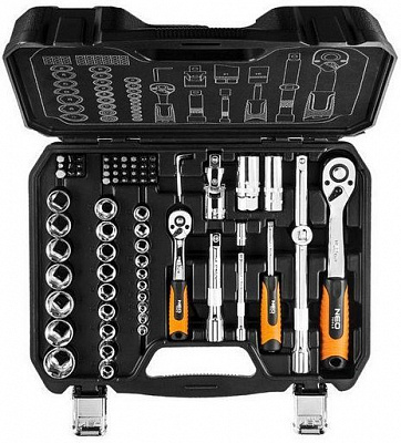 Набір головок 1/2, 1/4 NEO tools 73 шт. 08-673