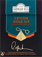 Чай черный AHMAD Цейлон Голд Оранж Пеко в пирамидках с ярлыком 20х2г (54881024914) 20 шт. 