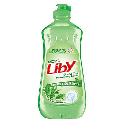 Средство для ручного мытья посуды LIBY фруктов и овощей Зеленый чай 0,44л