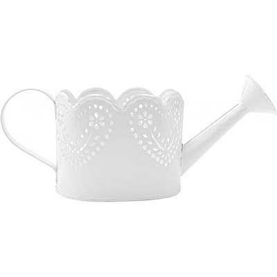Декоративна лійка біла 12.5x9.5 см