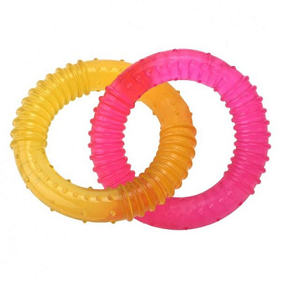 Игрушка для собак Lilli Pet Двойные кольца разноцветные 15 см 20-2262