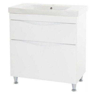 Тумба напольная AM.PM білий глянець с умывальником Like 80 см