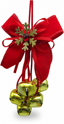 Декорация-подвеска вязка колокольчиков 22 см в ассортименте F17510086