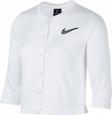 Футболка Nike W NKCT CARDIGAN LN AT5142-100 р.S білий