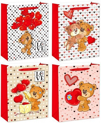 Пакет подарочный 26x32x10см Премиум 