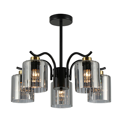 Люстра Miorro Sapori 5x40 Вт E27 матовий чорний 51-311-191