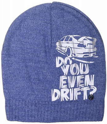 Шапочка детская для мальчика Kraft+ арт. 2377 р.52-54 сине-серый 