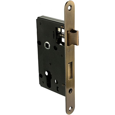 Замок врізний Bruno 968-45 матова антична латунь
