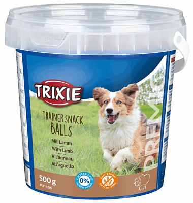 Лакомство Trixie для собак Премио Trainer Snack Lamb Balls шарики с ягненком 500 г 31806