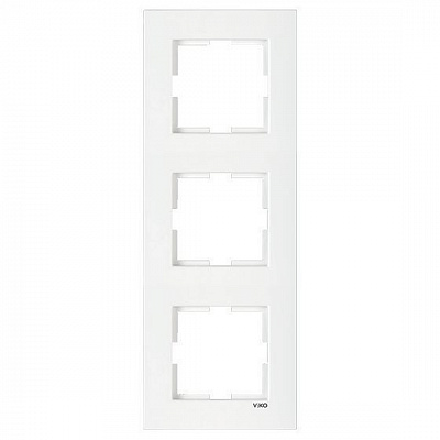 Рамка трехместная Viko Karre вертикальная белый 90960222