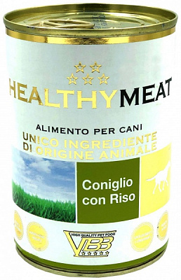 Корм Healthy Meat паштет монопротеин кролик и рис 400 г