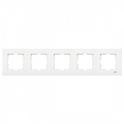Рамка пятиместная Viko Karre горизонтальная белый 90960204