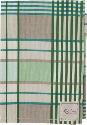 Полотенце кухонное Шато клетка зеленая 44x66 см La Nuit зеленый 