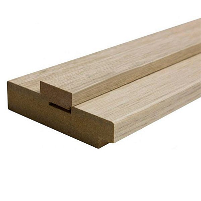 Дверная коробка ОМіС ПВХ под добор ПВХ 100х33 мм дуб беленый