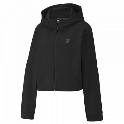 Джемпер Puma Ferrari Wmn Hooded Sweat Jkt 59613101 р. M черный