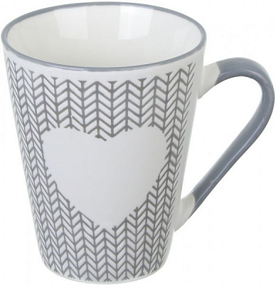 Чашка Wool Heart Gray 320 мл Happy Go