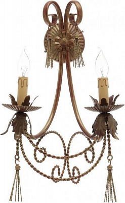 Бра Bussy Шато 2x40 Вт E14 античная бронза 11 